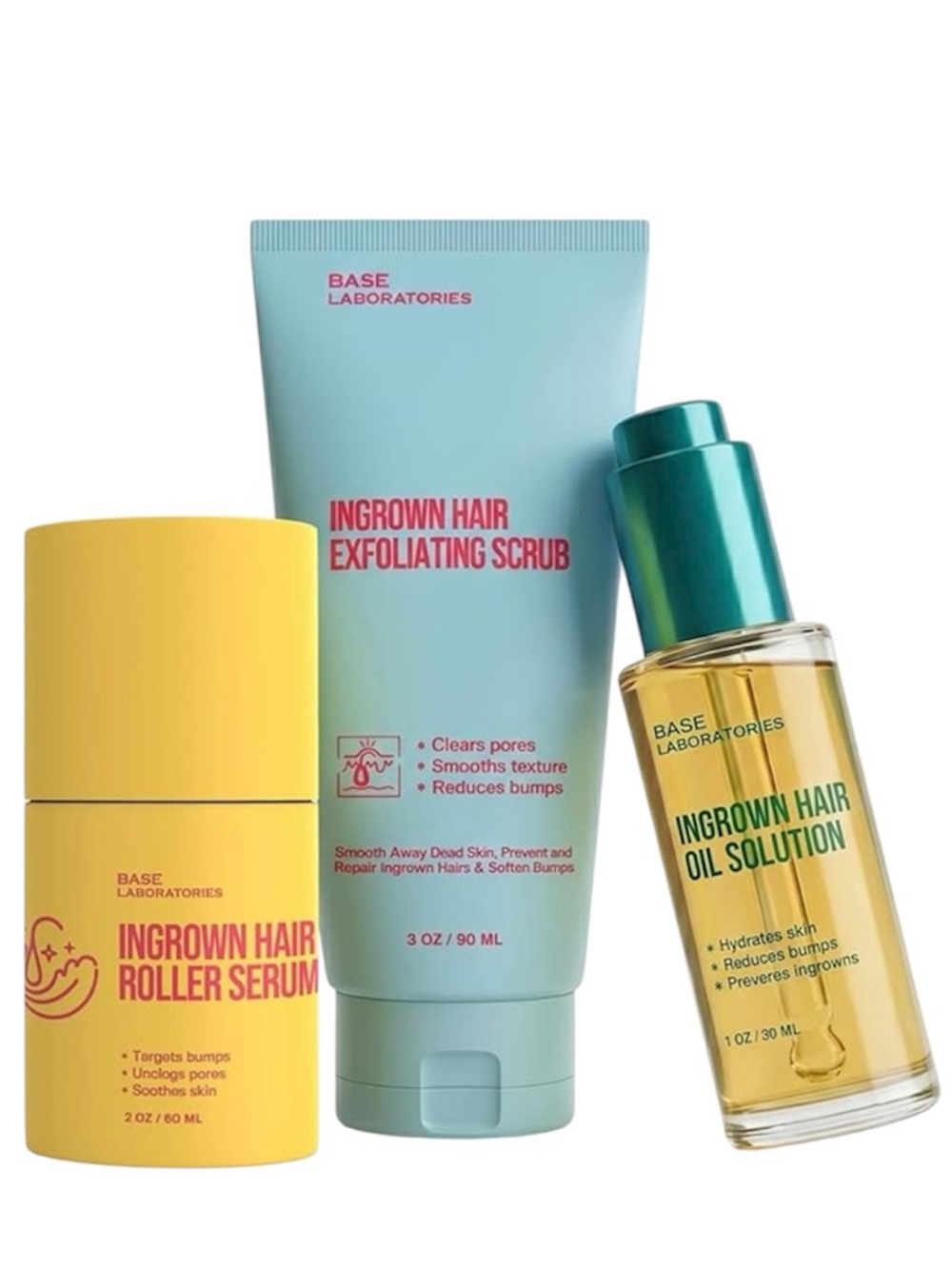 Base Labs Ingrown Hair Routine Trio